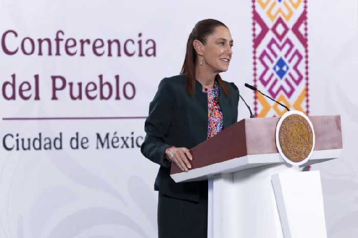 Claudia Sheinbaum: regarding “humanitarian aid at this time when the people of Cuba are suffering so greatly, we are therefore seeking mechanisms to continue assisting the Cuban people.”