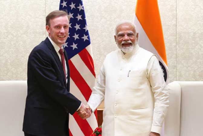 Jake Sullivan meeting with Prime Minister Narendra Modi.