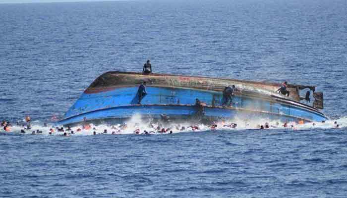 Greek authorities estimate that hundreds of migrants were on board as it capsized