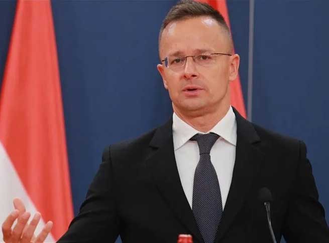 Hungary's Foreign Minister Peter Szijjarto