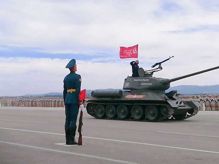 The various military units of the Syrian Arab Army and the Russian Group that have operated in Syria since 2015 participated