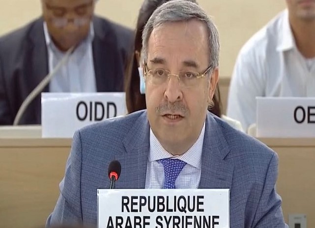 Syrian delegate to the United Nations agencies in Geneva, Husam al-Din Alaa