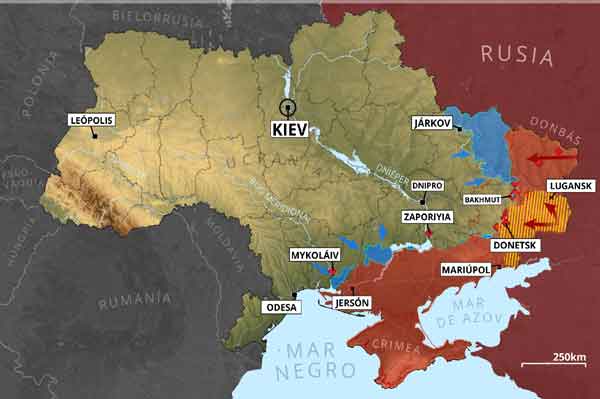 The Russian Army reported stability on the line of contact for Zaporizhzhia 