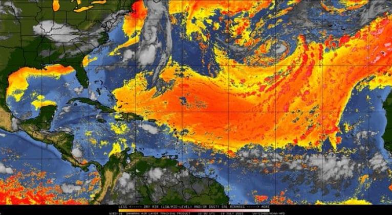 polvo del sahara recubre atmosfera en naciones del caribe 0