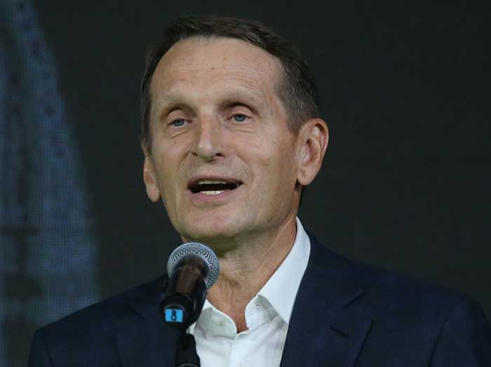 Sergei Naryshkin, director of the Russian Foreign Intelligence Service.