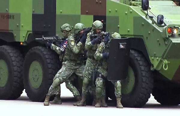 A small team of U.S. special operations forces and marines have been secretly operating in Taiwan 