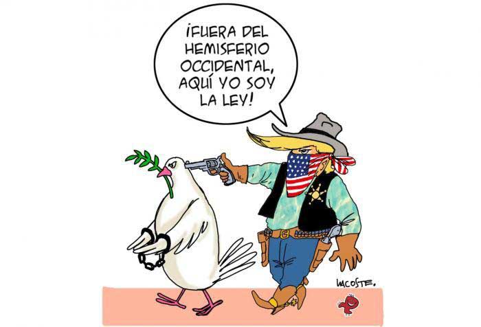 La única amenaza contra la paz en la región la ejerce el Gobierno de Estados Unidos.