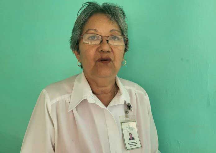 Martha Odalis Cabrales León, coordinadora del “Programa de lucha contra la Lepra”.