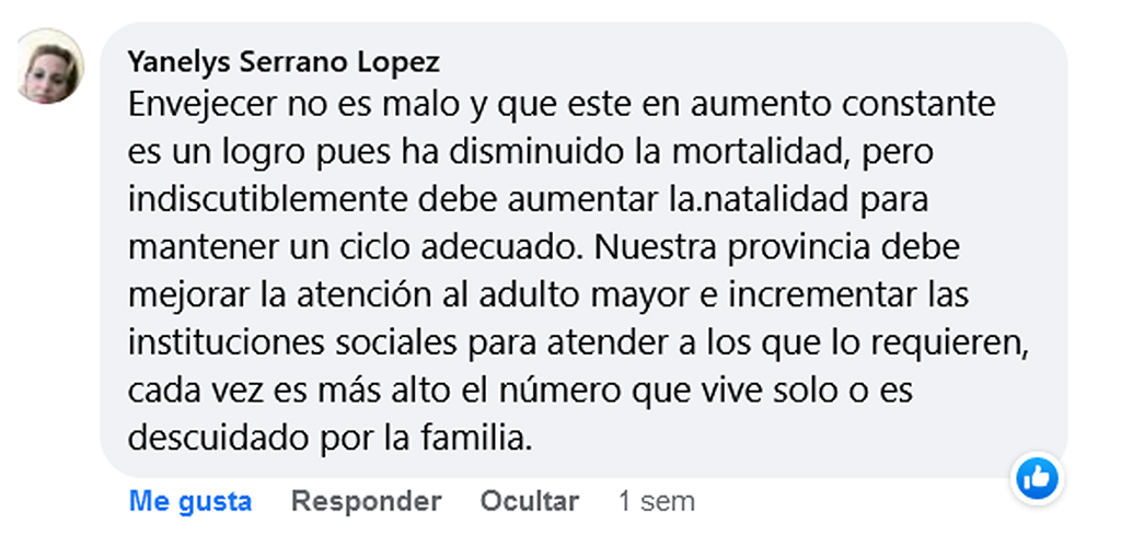 opinion envejecimiento LasTunas 2023