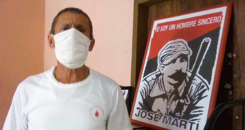 Blood donor Joaquín Antonio Pacheco Pantoja