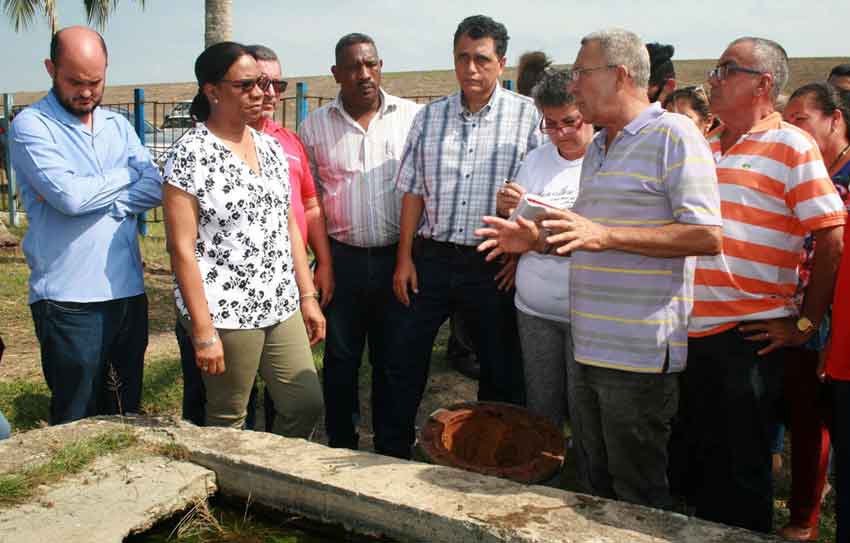 Primera viceministra recorre principal complejo hidraúlico de Las Tunas.