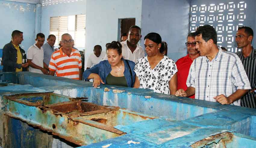 Primera viceministra recorre principal complejo hidraúlico de Las Tunas.