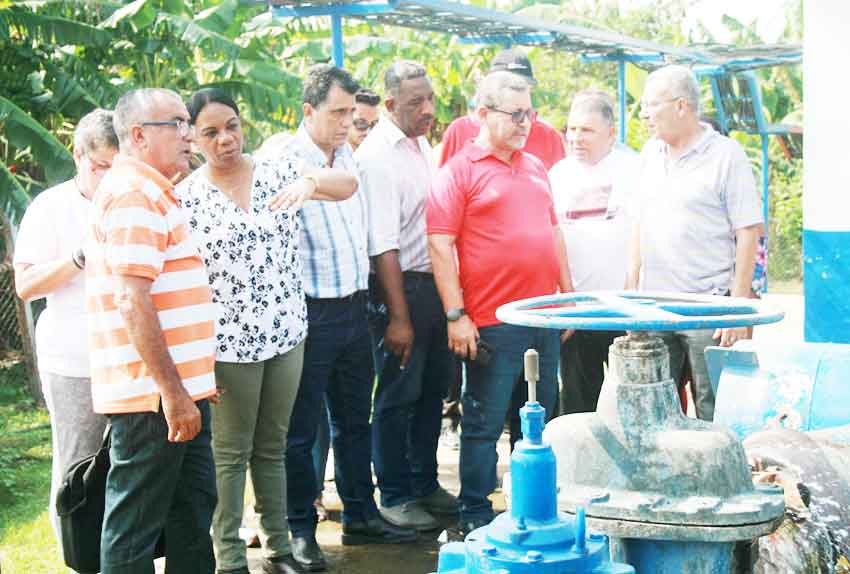 Primera viceministra recorre principal complejo hidraúlico de Las Tunas.