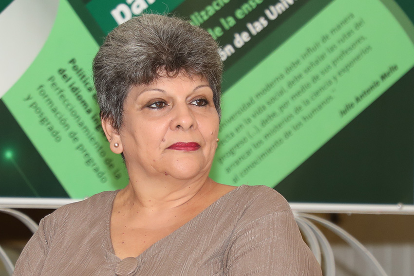 Former ULT rector Aurora Ramos de las Heras.