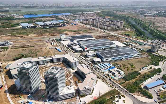 Commercial space industrial park in Bengbu, east China's Anhui province. 